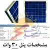 پنل خورشیدی 30 وات اینگلی