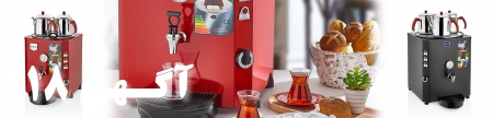دستگاه چای ساز 2 قوری متصل به آب شهر
