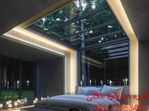 شیشه لمینت اسکای لایت،سقف گنبدی ،کف شیشه ای