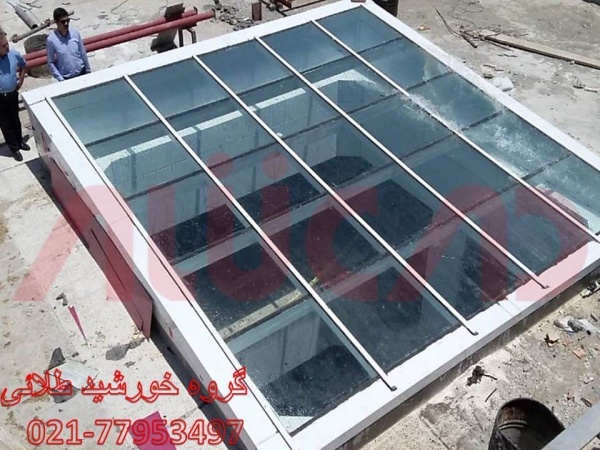 اسکای لایت استخر، سازه های شیشه ای، نورگیر شیشه ای