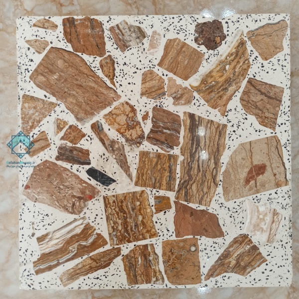 موزاییک لاشه گردویی قهوه ای با نمای سنتی