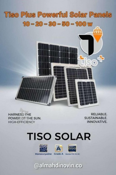 فروش ویژه پنل های خورشیدی تیسو پلاس