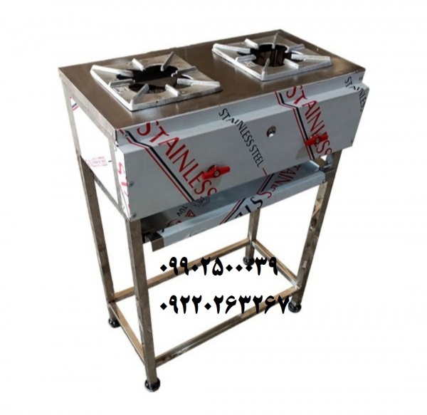 اجاق گاز صنعتی ۲ شعله خطی رستورانی